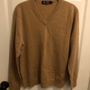 JCrew Factory 100% Merino Wool Sweater. Sz M. Camel color. EUC